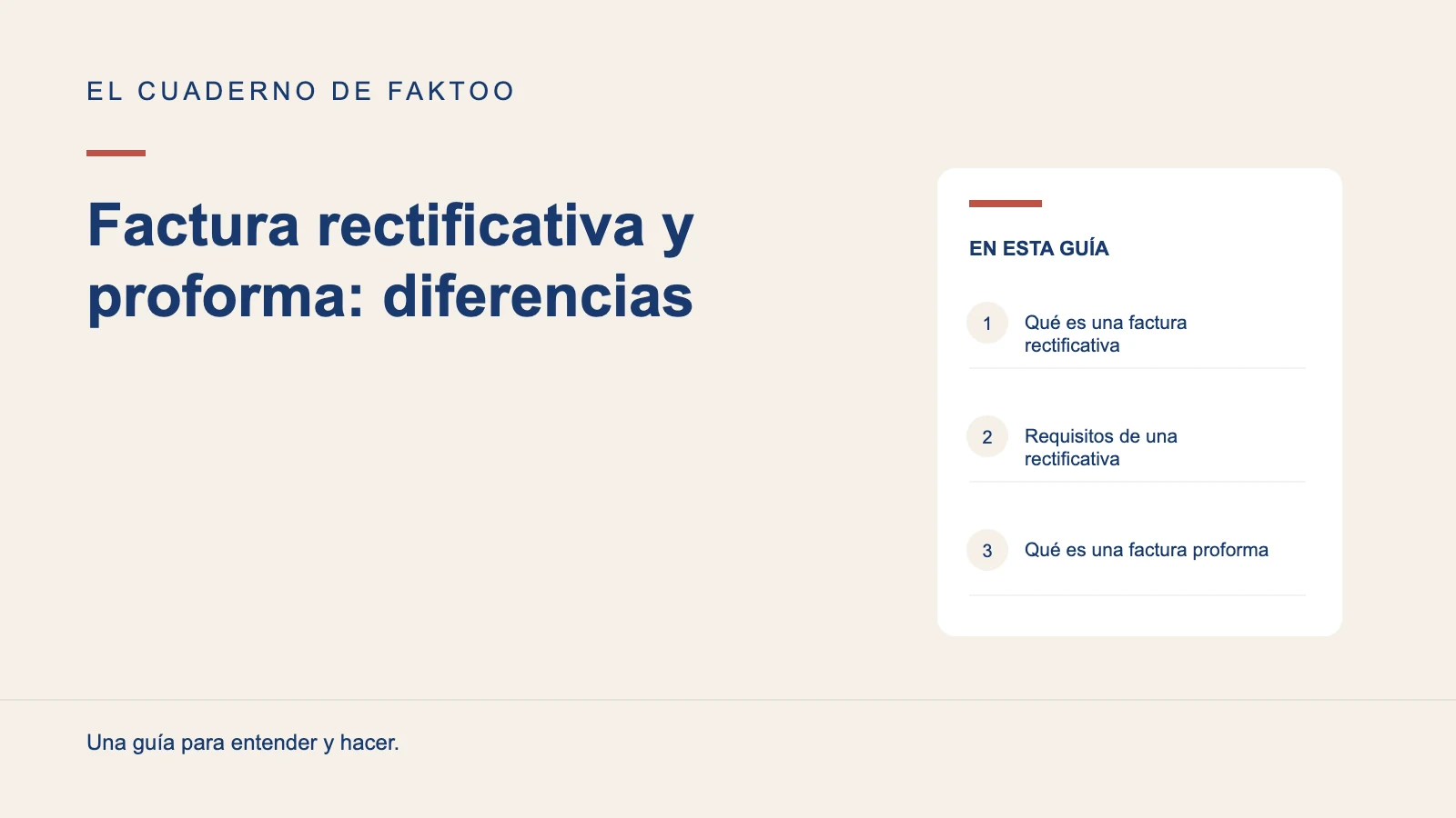 Diagrama editorial: Factura rectificativa y proforma: diferencias