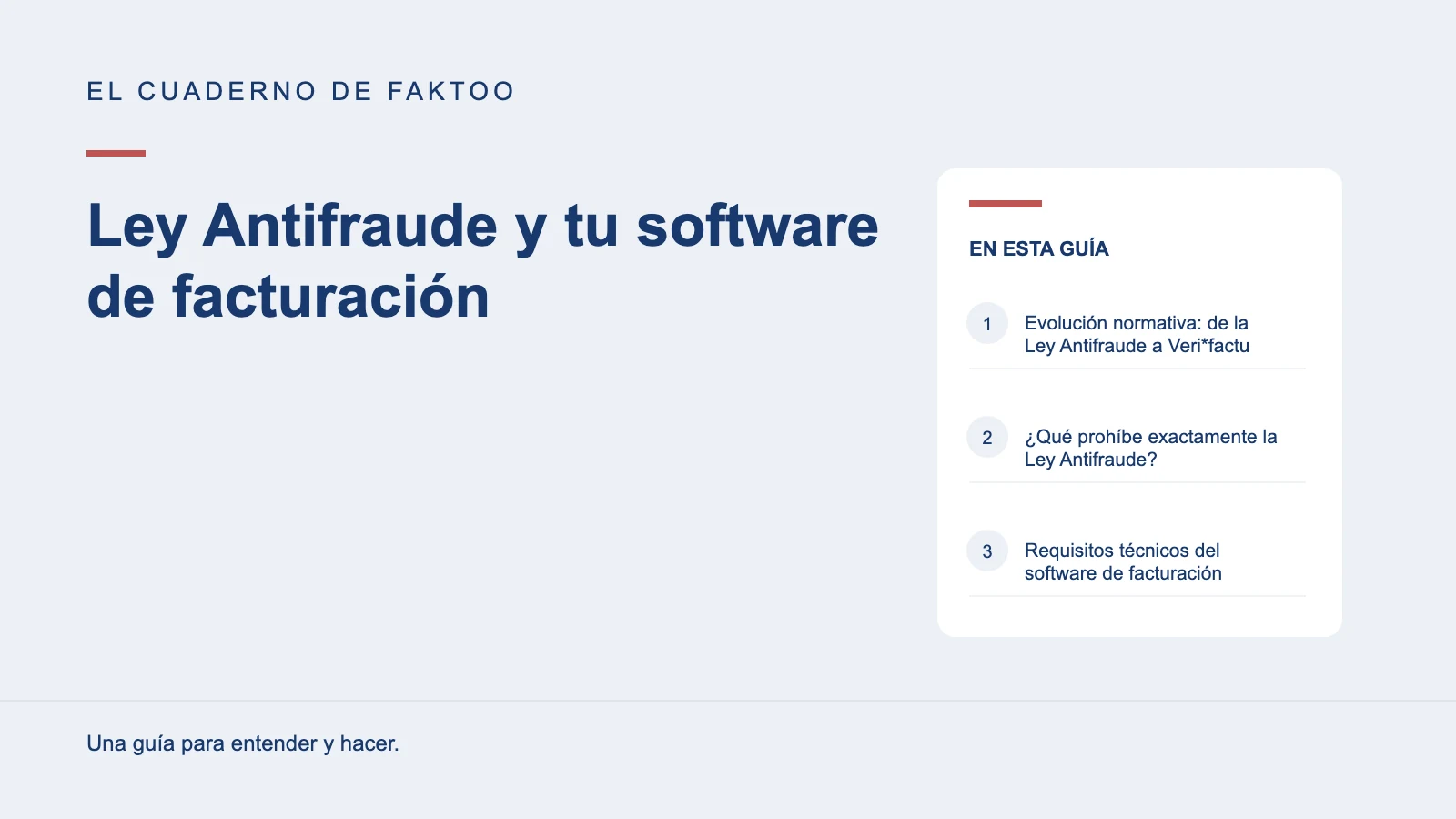 Diagrama editorial: Ley Antifraude y tu software de facturación